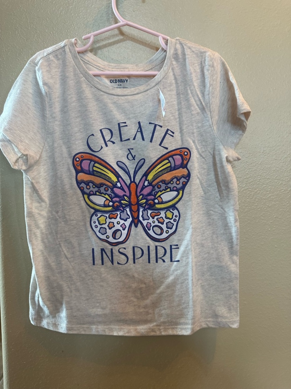 Old Navy Multicolor Butterfly Size 8.